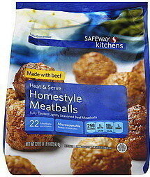 Fully Cooked Lightly Seasoned Homestyle Beef Meatballs, Homestyle
