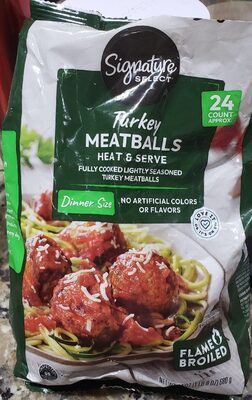 Heat & Serve Fully Cooked Lightly Seasoned Turkey Meatballs, Turkey Meatballs