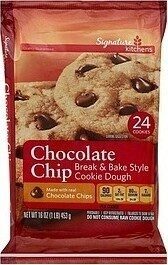 Chocolate Chip  Break & Bake Style Cookie Dough, Chocolate Chip