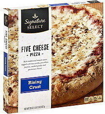 Five Cheese Rich Traditional Tomato Sauce Topped With Low-Moisture Mozzarella, Unsmoked Provolone, Fontina, Smoke Flavored Gouda, And Parmesan Cheeses Rising Crust Pizza, Five Cheese