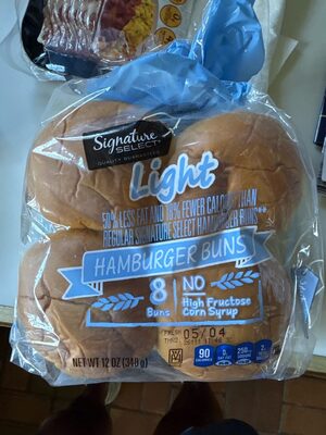 Light Hamburger Buns, Light