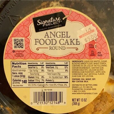 Angel Food Round Cake, Angel Food