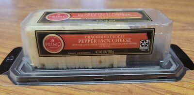 Pepper Jack Monterey Jack Cheese With Red & Green Jalapeno Peppers Cracker Cut Cheese Slices, Pepper Jack With Red & Green Jalapeno Peppers