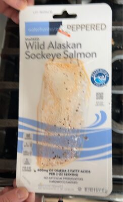 Peppered Smoked Wild Alaskan Sockeye Salmon, Peppered