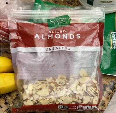 Unsalted Sliced Almonds, Unsalted