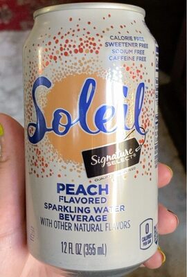 Peach Sparkling Water, Peach
