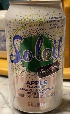 Apple Flavored Sparkling Water Beverage, Apple
