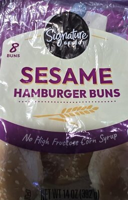 Sesame Hamburger Buns, Sesame