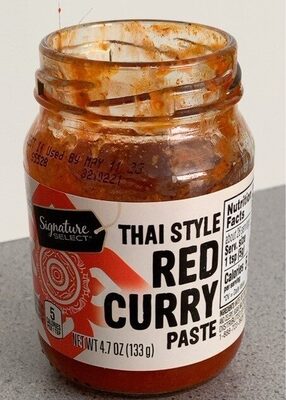 Thai Style Red Curry Paste, Thai Style