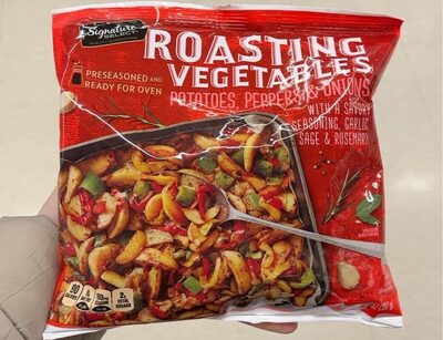 Roasting Vegetables Potatoes, Peppers & Onions With A Savory Seasoning, Garlic, Sage & Rosemary, Roasting Vegetables