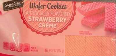 Strawberry Creme Wafer Cookies, Strawberry Creme