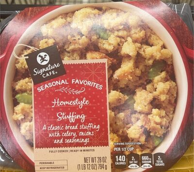 Homestyle A Classic Bread Stuffing With Celery, Onions And Seasonings Stuffing, Homestyle