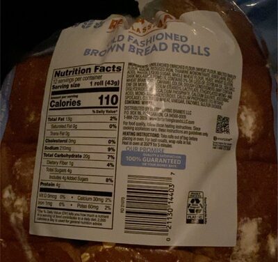 Old Fashioned Brown Bread Dinner Rolls, Old Fashioned Brown Bread