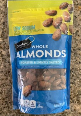 Roasted & Lightly Salted Whole Almonds, Roasted & Lightly Salted