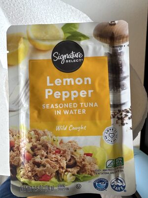 Lemon Pepper Wild Caught Seasoned Tuna In Water, Lemon Pepper In Water