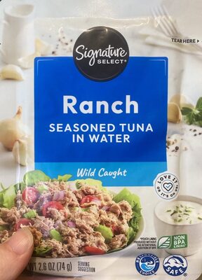 Ranch Wild Caught Seasoned Tuna In Water, Ranch