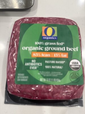85% Lean | 15% Fat Organic Ground Beef
