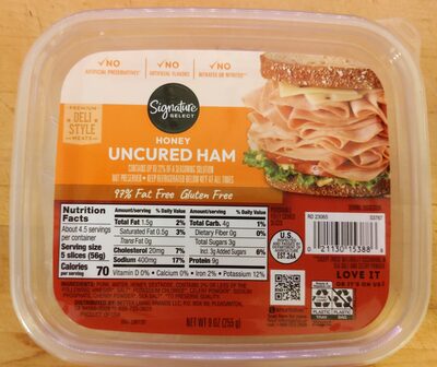 Honey Uncured Ham, Honey