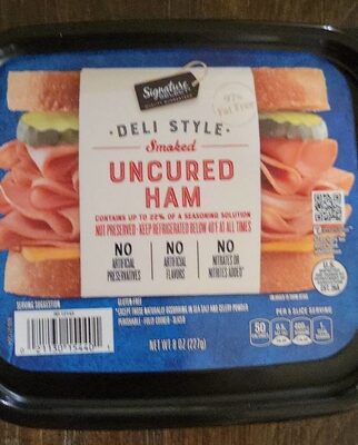 Deli Style Smoked Uncured Ham, Deli Style Smoked