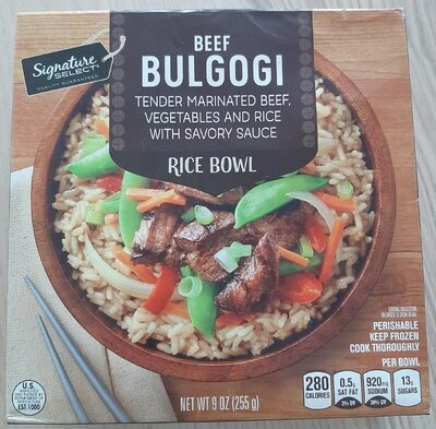 Beef Bulgogi Tender Marinated Beef, Vegetables And Rice With Savory Sauce Rice Bowl, Beef Bulgogi