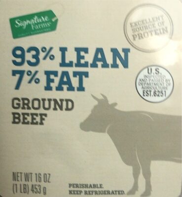 93% Lean/7% Fat Ground Beef