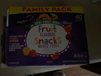 Mixed Fruit Flavored Grape, Strawberry, Orange, Blue Raspberry, Cherry & Apple Snacks, Mixed Fruit