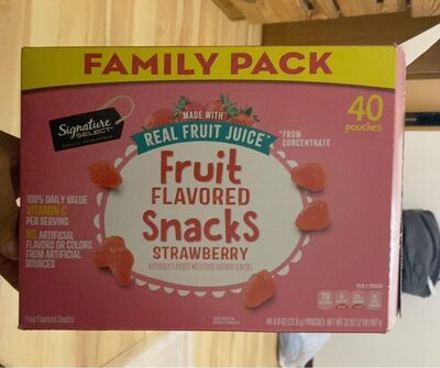 Strawberry Fruit Flavored Snacks, Strawberry