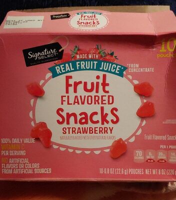 Strawberry Fruit Flavored Snacks, Strawberry