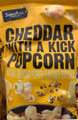 Natural Cheddar Pepper Flavored Popcorn, Natural Cheddar Pepper