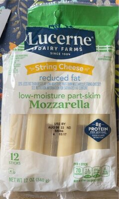 Mozzarella Reduced Fat String Cheese, Mozzarella