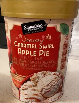 Caramel Swirl Apple Pie Apple Cinnamon Flavored Ice Cream With A Caramel Swirl, Apple And Shortbread Chunks, Caramel Swirl Apple Pie