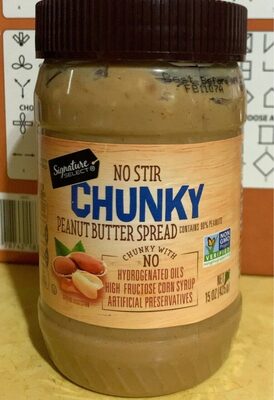 Chunky No Stir Peanut Butter Spread, Chunky