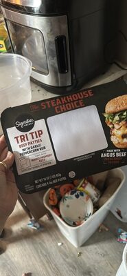 The Steakhouse Choice Tri Tip Beef Patties With Garlic Peppercorn Rub, The Steakhouse Choice