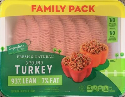 93% Lean/7% Fat Ground Turkey