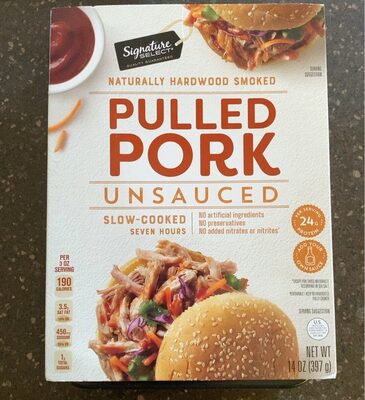 Unsauced Hardwood Smoked Pulled Pork, Unsauced