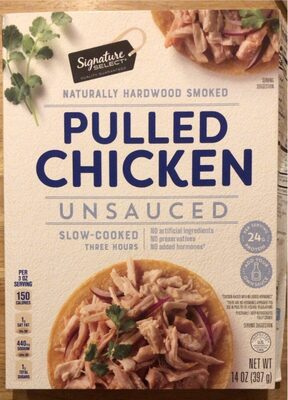 Unsauced Hardwood Smoked Pulled Chicken, Unsauced