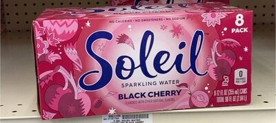 Black Cherry Sparkling Water, Black Cherry