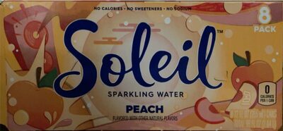 Peach Sparkling Water, Peach