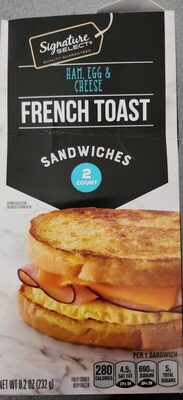 Ham, Egg & Cheese French Toast Sandwiches, Ham, Egg & Cheese