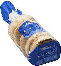 Blueberry Flavored Sliced Bagels, Blueberry