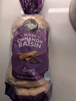 Cinnamon Raisin Sliced Bagels, Cinnamon Raisin