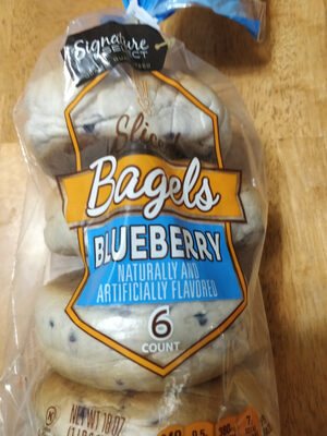 Sliced Blueberry Bagels