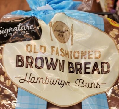 Old Fashioned Brown Bread Hamburger Buns, Old Fashioned Brown Bread
