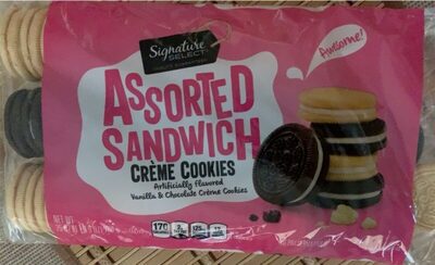 Vanilla & Chocolate Assorted Sandwich Creme Cookies, Vanilla & Chocolate