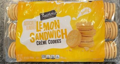 Lemon Sandwich Creme Cookies, Lemon