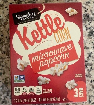Kettle Corn Microwave Popcorn, Kettle Corn
