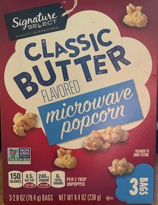 Classic Butter Microwave Popcorn, Classic Butter