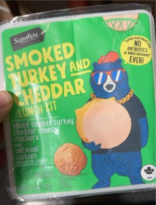 Smoked Turkey And Cheddar Lunch Kit - Cheese Crackers Mini Oatmeal Cookies, Smoked Turkey And Cheddar