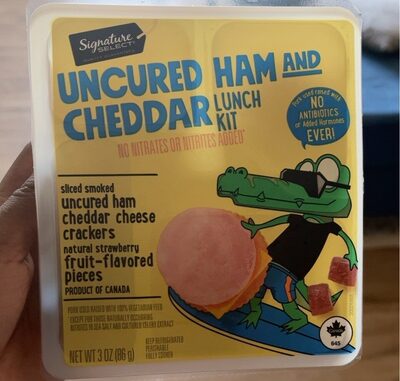 Uncured Ham And Cheddar Lunch Kit, Uncured Ham And Cheddar