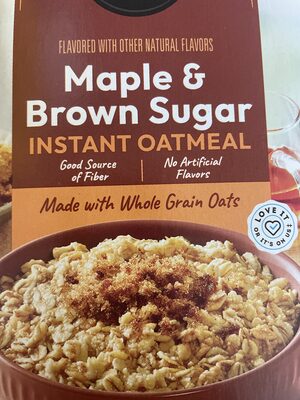 Maple & Brown Sugar Instant Oatmeal, Maple & Brown Sugar